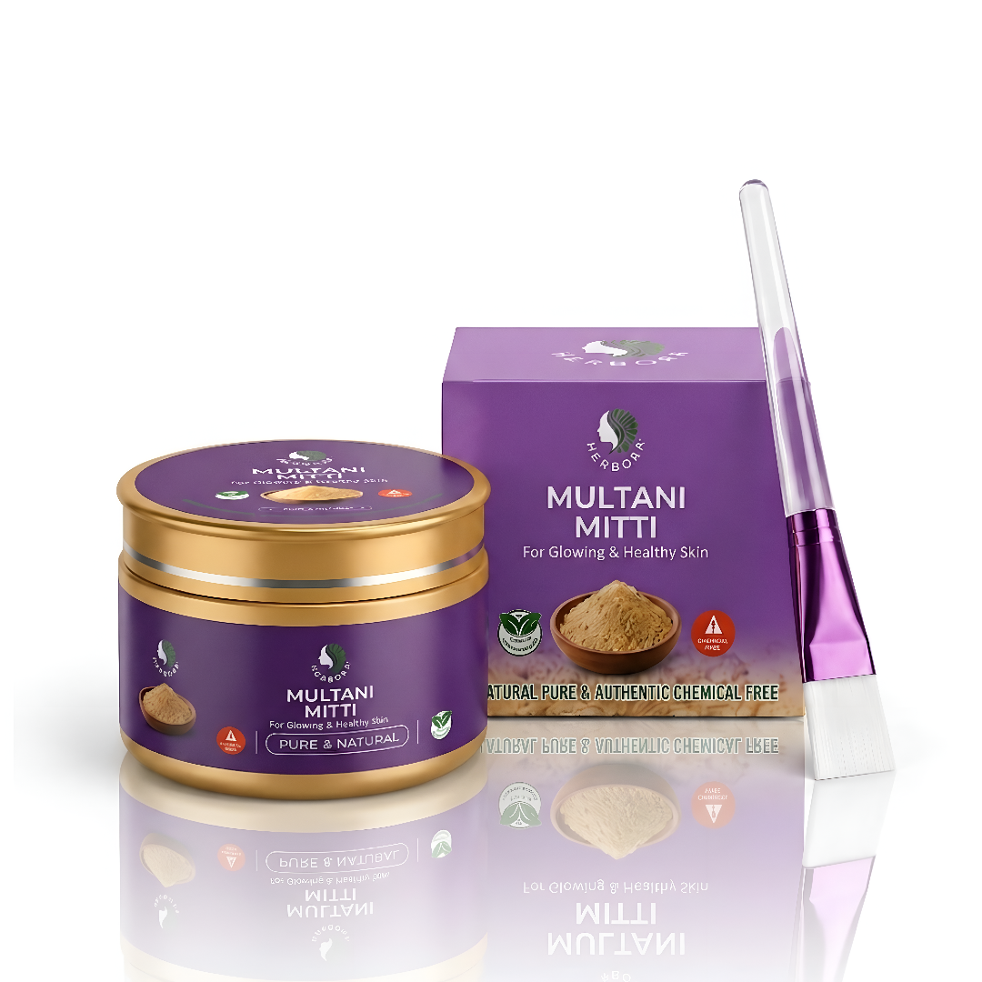 Multani Mitti Natural Clay Face Mask for Glowing Skin