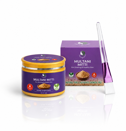 Multani Mitti Natural Clay Face Mask for Glowing Skin