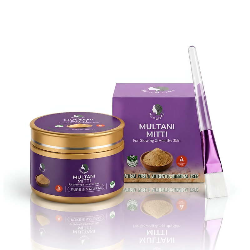Multani Mitti Natural Clay Face Mask for Glowing Skin